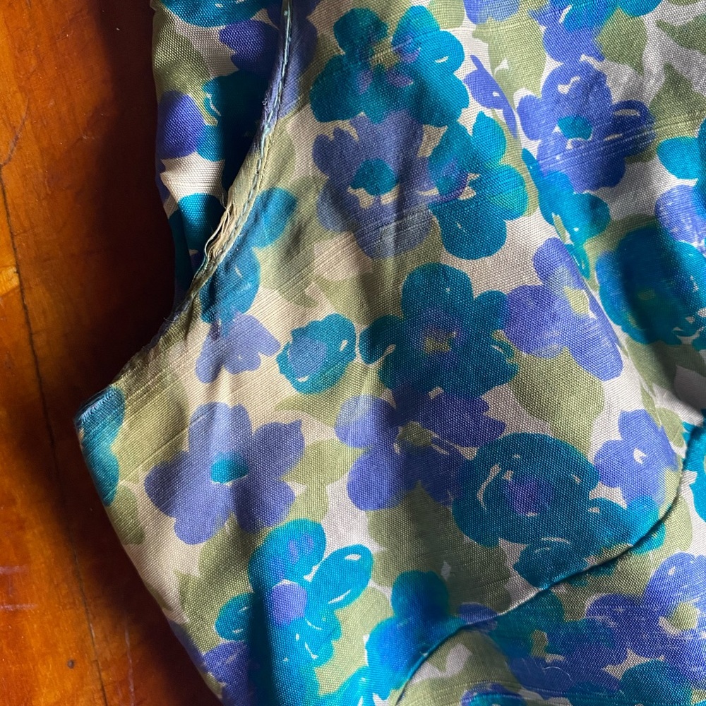 SOLDSOLDSOLD Vintage 50s/60s silk floral dress - Picture 7 of 8